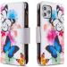 Miago iPhone 12 Pro Wallet Case - Colorful Leather Flip Cover with 9 Card Slots & Butterfly Flower Design - Buy Online on GoSupps.com