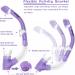 Kids Snorkel Set - Dry Top Snorkel Mask for Boys and Girls - Anti-Fog, Leak-Proof, 180 Panoramic View - Purple Snorkel Kit for Youth - Buy Online on GoSupps.com