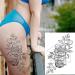 NEZAR Sexy Big Rose Flower Full Arm Temporary Tattoos - Waterproof Tribal Fake Tattoo Sleeves for Women - Buy Online on GoSupps.com