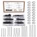 Wokape 380 Pieces Black Bobby Pins and U-shaped Hair Pins with Mini Hair Ties for Girls and Women