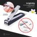 Fabcare Nail Clipper Set with Fan & Integrated Nail File | Extra Sharp & Durable Nail Cutter for Manicure & Pedicure Includes Case & eBook | Buy Nailzwicker Online - Buy Online on GoSupps.com