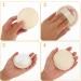 Amabro 6-Piece 8 cm Natural Luffa Sponge Set - Exfoliating Face Scrub Pads & Shower Sponges - Buy Online on GoSupps.com