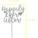 zxyxka Happily Ever After Cake Topper for Engagement Party Decorations Bridal Shower We're Engaged Cake Toppers - Silver Glitter - Buy Online on GoSupps.com
