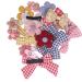 Petunny Cute Flower Hair Clips for Girls - 10Pcs Fully Lined Barrette Accessories for Kids (Random Color) - Buy Online on GoSupps.com