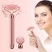 Electric Jade Roller & Rose Quartz Face Massager - 2-IN-1 Facial Massage Tool - Buy Online on GoSupps.com