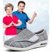 Swollen Feet Diabetic Edema Shoes for Men - Lightweight Adjustable Sneakers for Pain Relief & Comfort - Size 8 Grey - Buy Online on GoSupps.com