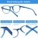 COJWIS 5 Pack Blue Light Filter Reading Glasses for Men & Women - Anti-Tiredness Glare-Free UV Reading Aid (Color-3 2.00X) - Buy Online on GoSupps.com