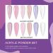 Vrenmol Pink Acrylic Powder Set - 6 Colors for Nail Extension and 3D Art | Professional Polymer Purple Glitter Set - No Lamp Needed - Buy Online on GoSupps.com