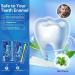 Enamel Safe Teeth Whitening Strips - 14 Sensitive + 4 Instant Strong Whitening Strips - Home Teeth Whitener (7+2 Pouches) - Mint - Buy Online on GoSupps.com