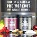 PURE POWER Pre Workout Supplement - Natural, Healthy Pump for Men & Women - Keto, Vegan, Paleo - Thermogenic Powder for Energy & Weight Loss - 390g Raspberry Lemonade - Buy Online on GoSupps.com