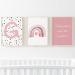 Pompom Prints Set of 3 Girls Bedroom Prints Rainbow Nursery Prints Scandi Boho Style Nursery Decor Playroom Prints Picture Frames not Included (8x10 Inch G) 8x10 Inch G