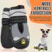 Eyin Dog Shoes - Water Repellent Non-Slip Reflective Velcro Fastener | Paw Protection for Small Medium & Large Dogs - Size 3 (Gray) - 2 Pieces - Buy Online on GoSupps.com