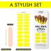 Moyou London Neon Lemon Gel Nail Wraps - 20 Pcs Salon-Quality Manicure Set with Nail File & Cuticle Stick - UV/LED Lamp Required - Buy Online on GoSupps.com