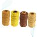 Buy Amosfun 4 Roll Macrame Accessories - Natural Cooking Yarn DIY Tinker Thread & Cotton Cord for Baking Crafts | Perfect Kitchen Gift! - Buy Online on GoSupps.com