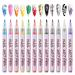 12 Color Nail Art Pens Set 3D Nail Art Drawing Pen Quick Drying Nail Polish Pen DIY Nail Pens Gel Polish for Painting Graffiti Nail Dotting Pen Nail Art Accessories Manicure Drawing Tools(0.7mm)