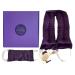 Victoria's Lavender Luxury Microwavable Aromatherapy Lavender Neck Wrap and Lavender Eye Mask Pillow Set - Lavender Gift Set with Organic Lavender Buds and Flax Seed for Hot or Cold Application Aromatherapy Gift Set