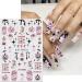 JMEOWIO 9 Sheets Halloween Nail Art Stickers Decals Self-Adhesive Cute Ghost Pink Nail Supplies Nail Art Design Decoration Accessories - Buy Online on GoSupps.com