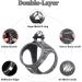 Suredoo Dog Harness for Small Dogs with Leash - Reflective Breathable & Anti-Training - Gray Checkered Design - Ideal for Small to Medium Dogs - Buy Online on GoSupps.com
