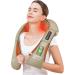 Snailax Wireless Neck Massager | Shiatsu Massage Device with Heat | Portable Pain Relief for Neck & Back | Perfect Gift for Men & Women - Khaki - Buy Online on GoSupps.com