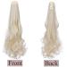 Premium 18 Clip-In Ponytail Extension - Bleached Blonde Heat Resistant Hair Braid for a Natural Look - Buy Online on GoSupps.com