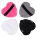 Minkissy make-up blendful puffs 4pcs cotton puff heart shape beauty sponge blight face make-up puff with band for powder foundation (large size)