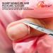 ROUSE Professional Curved Cuticle Scissors for Nails, Cuticles, Eyebrows, and Beard - Extra Fine Precision Manicure/Pedicure Scissors - Buy Online on GoSupps.com