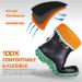 DRYCODE Women's Rubber Boots | Steel Shank, Waterproof, Insulated | Mid Calf Rain Boots for Gardening, Farming, Fishing, Hunting | 6 Green - Buy Online on GoSupps.com