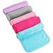 5 pieces made of microfiber 40 x 20cm washable removal towels Sleeping pads washable reusable washcloths for washing red blue purple pink gray 1 piece (5 pack)