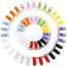 LIHAO Pacifier Clips Set Plastic Pacifier Chain Clips Colorful T-Clip Baby Clip (50 PCS - 10 Colors)
