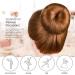 FANDAMEI Hair Donut Bun Maker Set with 20 Invisible Hair Nets, 4 Donut Bun Makers, 5 Elastic Bands, 20 Bobby Pins - Brown - Buy Online on GoSupps.com
