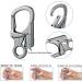 Buy Double Locking 3-Inch Alloy Carabiner | Small Black Carabiner Hook for Climbing Hiking & Camping | Keychain Style - 1 Piece - Buy Online on GoSupps.com