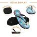 Mnsruu Underwater World Flip-Flops - Jellyfish & Coral Reef Design | XS for Men & Women | Perfect for Home Hotel Spa & Travel - Buy Online on GoSupps.com