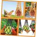 HAPINARY 2pcs String Feeders for Chickens Foraging Tool Chicken Black Hooks Nylon Fruit Bag Vegetable - Buy Online on GoSupps.com