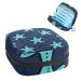 Women's bonds storage bag Stillpad Halter Seestern pattern blue background portable period kit pocket feminine product bag for women girls color2