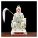 Buddha Statue/Buddha Figurines Artificial Jade Buddha Statue Indoor Fortune Protection Statue Collection Best Gift Suitable for Home/Living Room/Office (White/Blue) Buddha Statue Decoration (Mug X)