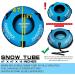 47 inch Heavy Duty Snow Tube for Kids and Adults - Inflatable Sled with Cover | Light Blue - Buy Online on GoSupps.com