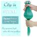 Runature Teal Remy Clip-In Hair Extensions - 35cm 25g Invisible & Easy Fit - Green Real Hair Clip-Ins - Buy Online on GoSupps.com
