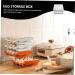 UKCOCO Plastic Drawers Egg Storage Box Egg Tray for Refrigerator Fridge Bins Refrigerator Egg Drawer Refrigerator Supplies White 21.5x22.5x14cm - Buy Online on GoSupps.com