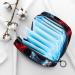 Neon Polygon Glowing Skull Sanitary Napkin Storage Bag - Portable Period Organizer for Women & Teens - Buy Online on GoSupps.com
