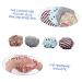 Kid's Double Layer Satin Shower Cap Set - Healeved 4pcs Thick Girl's Shower Cap Bonnet | Large Bath Cap for Girls | Elastic Bathing Cap for Kids - Buy Online on GoSupps.com