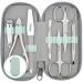 Marqus manicure set men and women 7 parts with nail tongs solingen made in Germany for hand and foot care - real leather case case handy and soft 4. MINT