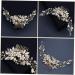 Didiseaon 1pc Pearl Comb Pearl Wedding Comb Gold Hair Ties Bride Hair Comb Bridal Headpiece Crystal Hair Clips Sparking Handmade Comb Barrette Gold Tiara Women's Manual Accessories - Buy Online on GoSupps.com