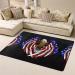 USA Flag Patriotic Eagle Flannel Non-Slip Floor Mat | Comfortable Lint-Free Relieves Foot Pressure | 63x48 Inches - Perfect for Any Occasion - Buy Online on GoSupps.com