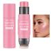 Cream Blush Stick with Brush,Waterproof Multi Cream Blush Stick Makeup,Lightweight,Long-lasting,Easy To Use,2 in 1 Multi Stick Blush for Cheeks & Lip Tint & Eyeshadow Makeup,Suitable for All Skin (#01 Milk Tea Pink)
