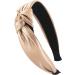 axy HR27b Vintage Leather Headband with Knot - Elegant Gold Hair Accessory for Women | International Shipping Available - Buy Online on GoSupps.com
