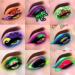 54 Colors Neon Eyeshadow Palette - Colorful Matte & Glitter Shimmering Waterproof Makeup Set for Women - Highly Pigmented Gift - Buy Online on GoSupps.com