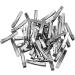 JOYOYO 50 Pcs Small Crocodile Clips Metal Alligator Clips DIY Clips for Hair Bows Kids Hair Accessory Small Size Metal Clips 1.75 Inch Silver