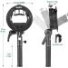 GODOX S2 Speedlite Bracket Bowens Mount Holder with Cold Shoe Flash Mount for Godox V1, AD200Pro, AD200, AD400Pro, V860II, TT350, TT685, TT600 Series Flash - Buy Online on GoSupps.com