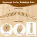 Altamenjor Wooden Fascia Roll - Gua Sha Massage Roller for Muscle Relaxation & Body Shaping | 16 Wheel Wood Massage Tool - Buy Online on GoSupps.com