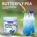 Organic Butterfly Pea Flower Powder 5.3oz (150g) - 100% Pure for Tea, Smoothies, Ice Cream & Food - Buy Online on GoSupps.com